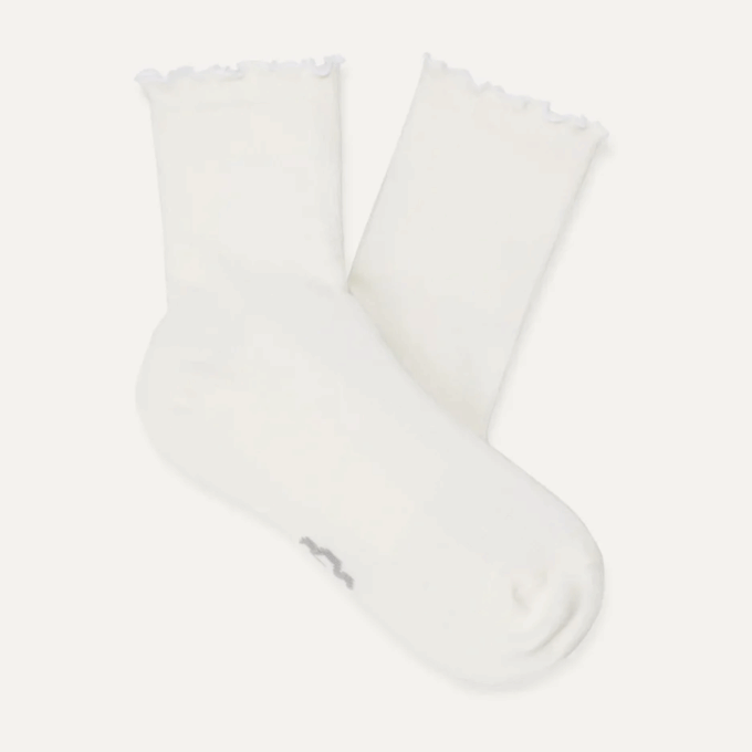 Calcetines Karsyn con borde ondulado Calcetines Karsyn con borde ondulado
