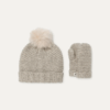Conjunto de gorro y manoplas de punto Conjunto de gorro y manoplas de punto