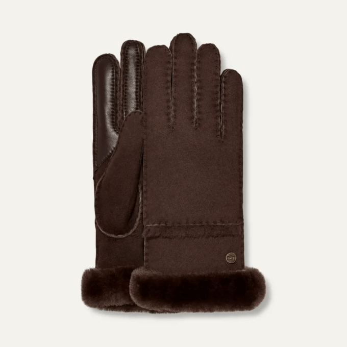 Guantes con costuras de piel de oveja Guantes con costuras de piel de oveja