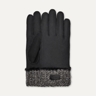 Guantes de piel de oveja con puño de punto