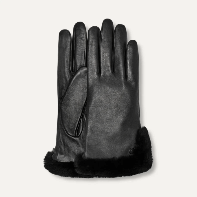 Guantes de piel de oveja con ventilación