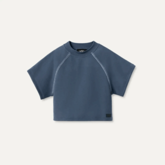 Sudadera clásica de manga corta y cuello redondo