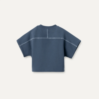 Sudadera clásica de manga corta y cuello redondo
