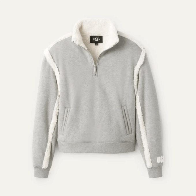 Sudadera con media cremallera y forro polar Lydi
